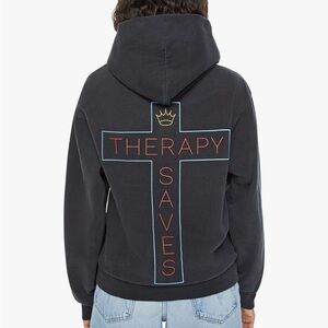 Cloney Sweatshirt; Therapy Saves. Sold by Mother Denim.   rare 💎